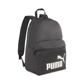 Puma Phase musta reppu valkoisella logolla