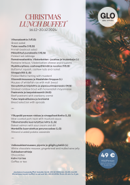 Christmas lunch buffet 16.-20.12.2024