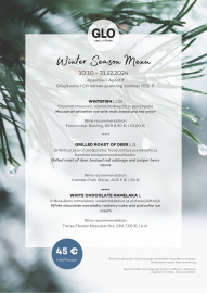 Winter season menu