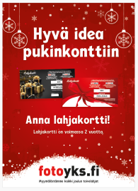 Hyvä idea pukinkonttiin.